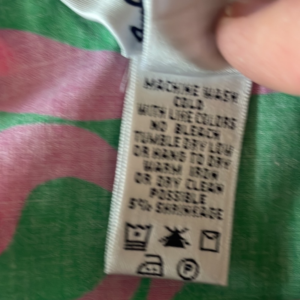 Lilly Pulitzer Green and Pink Printed Skort - Picture 11 of 11